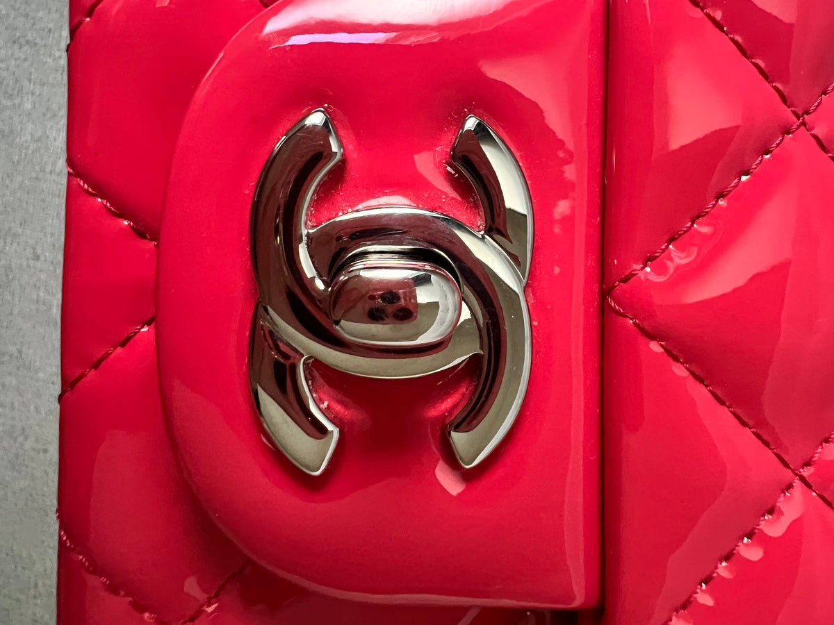 Chanel Square Mini Classic Flap in Pink Patent