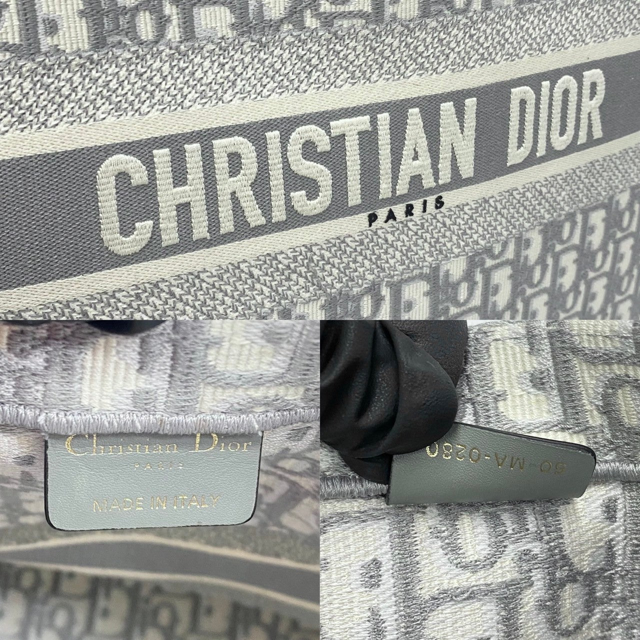 Dior Large Oblique Book Tote  Canvas Tote Bag in Good condition