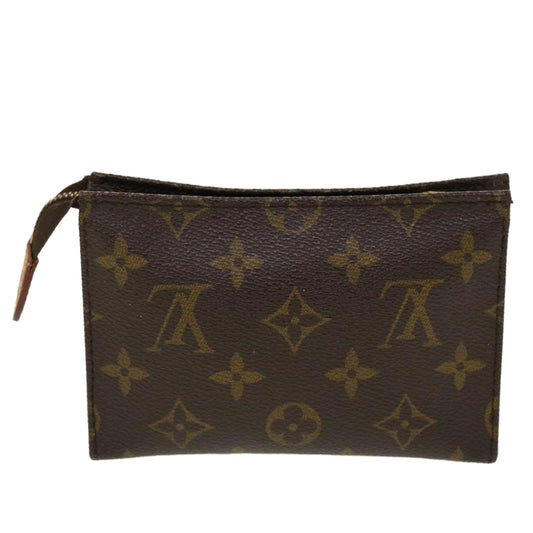 LOUIS VUITTON Monogram Poche Toilette 15 Pouch M47546 LV Auth 44481