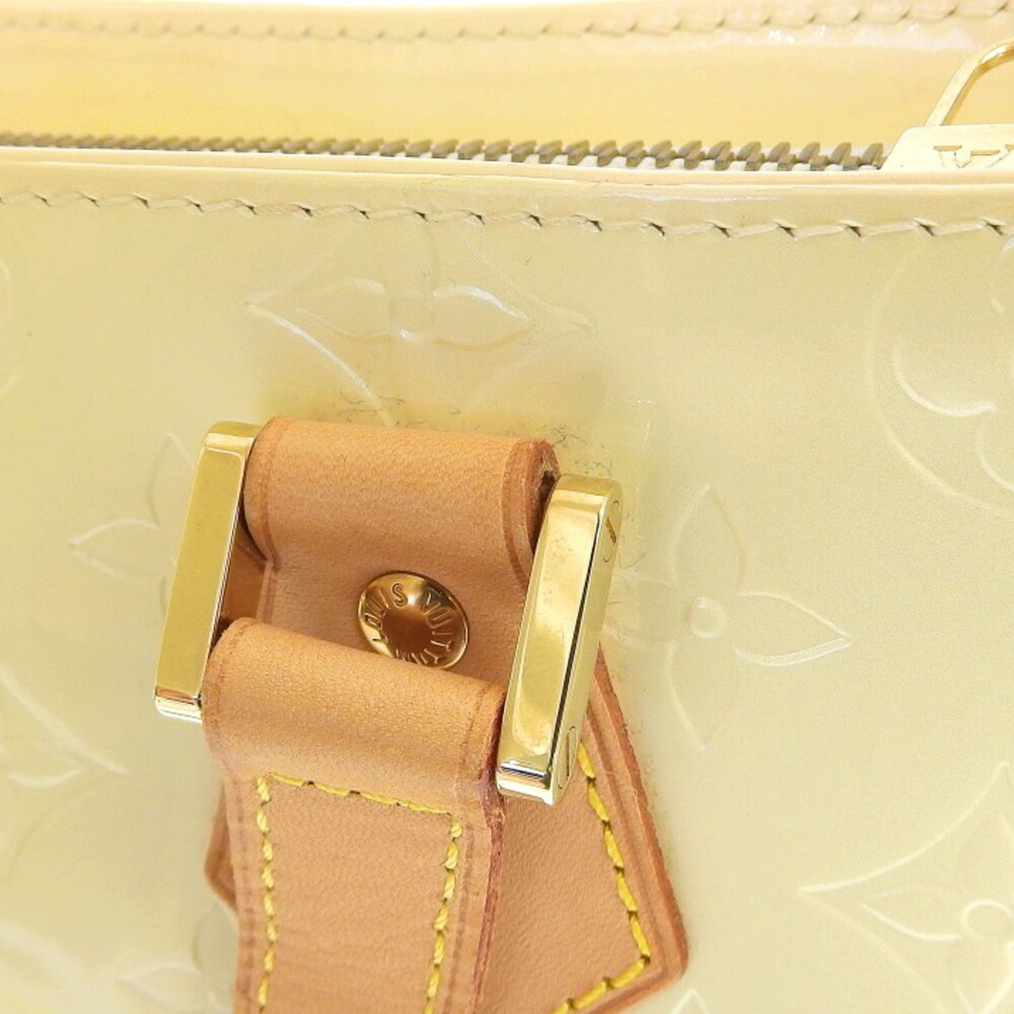 Louis Vuitton Yellow Patent leather Houston tote bag