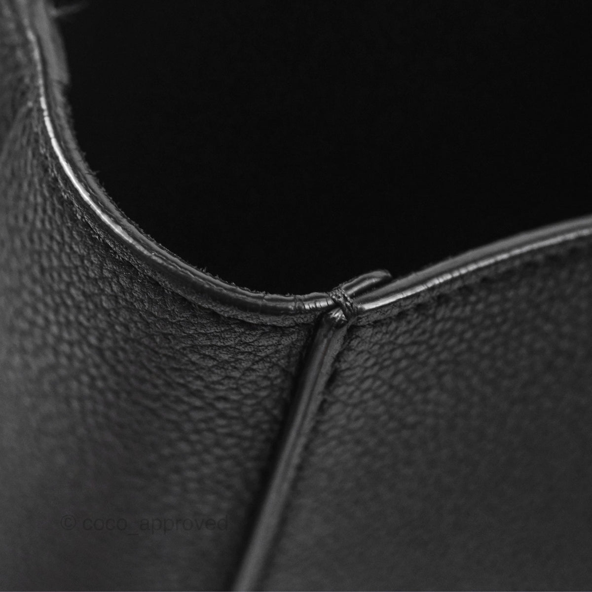 Celine Small Sangle Bucket Bag Black Grained Calfskin Gold Hardware