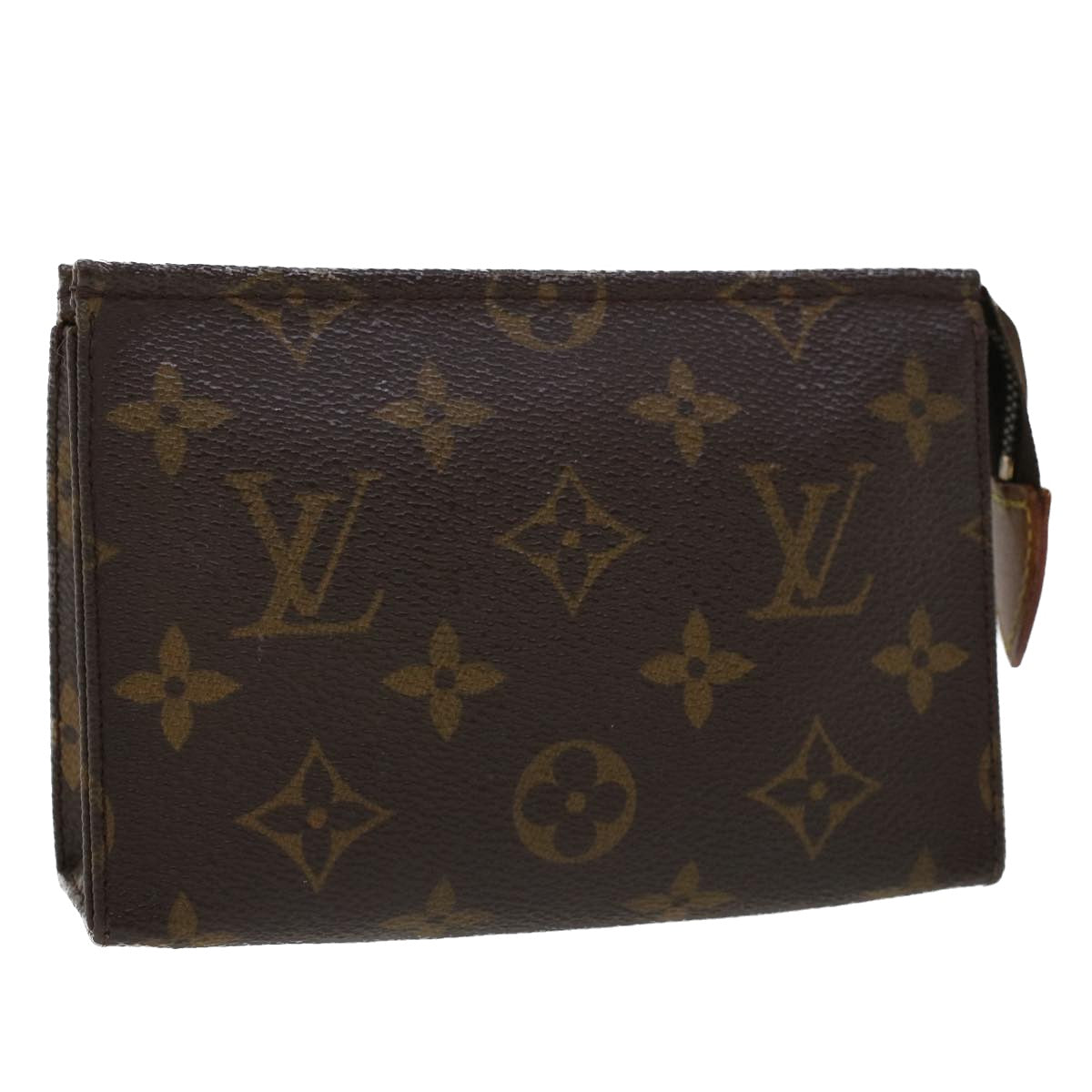 LOUIS VUITTON Monogram Poche Toilette 15 Pouch M47546 LV Auth 44652