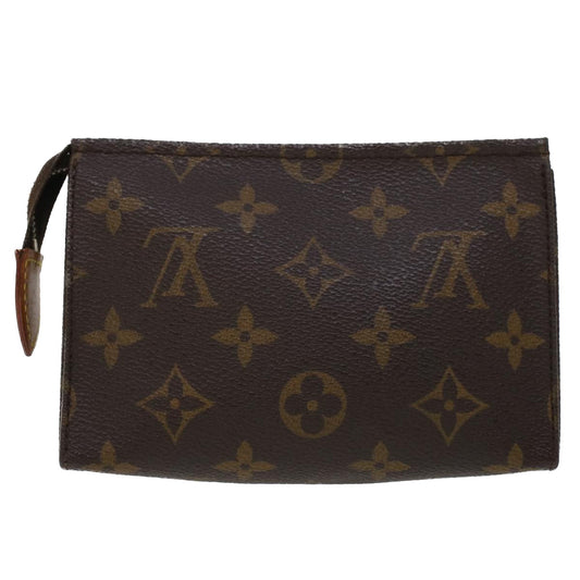 LOUIS VUITTON Monogram Poche Toilette 15 Pouch M47546 LV Auth 44652