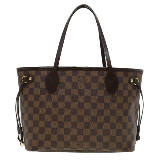 LOUIS VUITTON Damier Ebene Neverfull PM Tote Bag N51109 LV  44698
