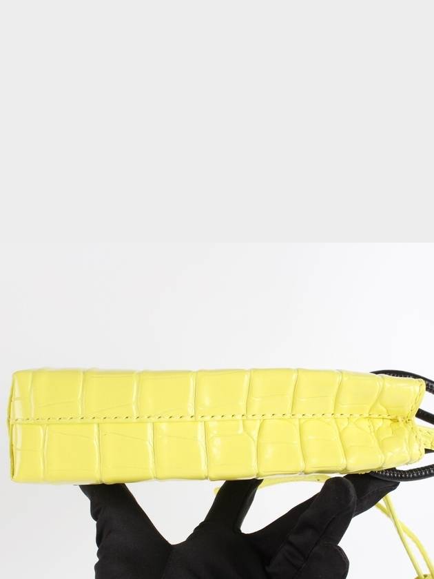 Luxury Balenciaga  Crocodile cross bag yellow