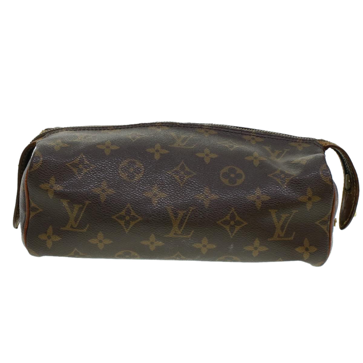 LOUIS VUITTON Monogram Trousse Patte Pression Cosmetic Pouch M47636 Auth 44836