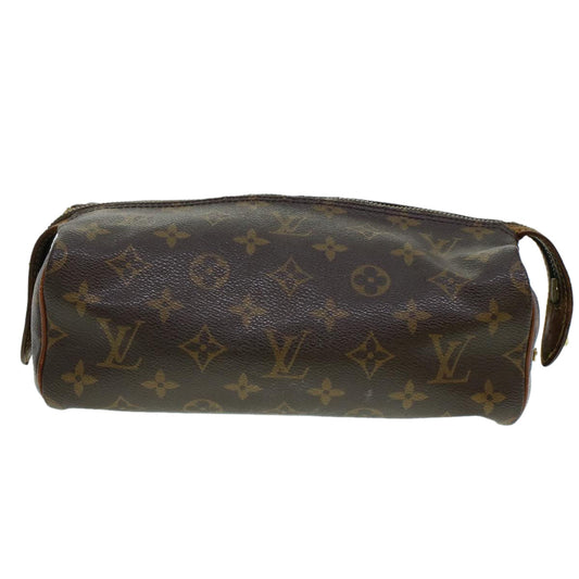 LOUIS VUITTON Monogram Trousse Patte Pression Cosmetic Pouch M47636 Auth 44836