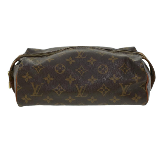 LOUIS VUITTON Monogram Trousse Patte Pression Cosmetic Pouch M47636 Auth 44837