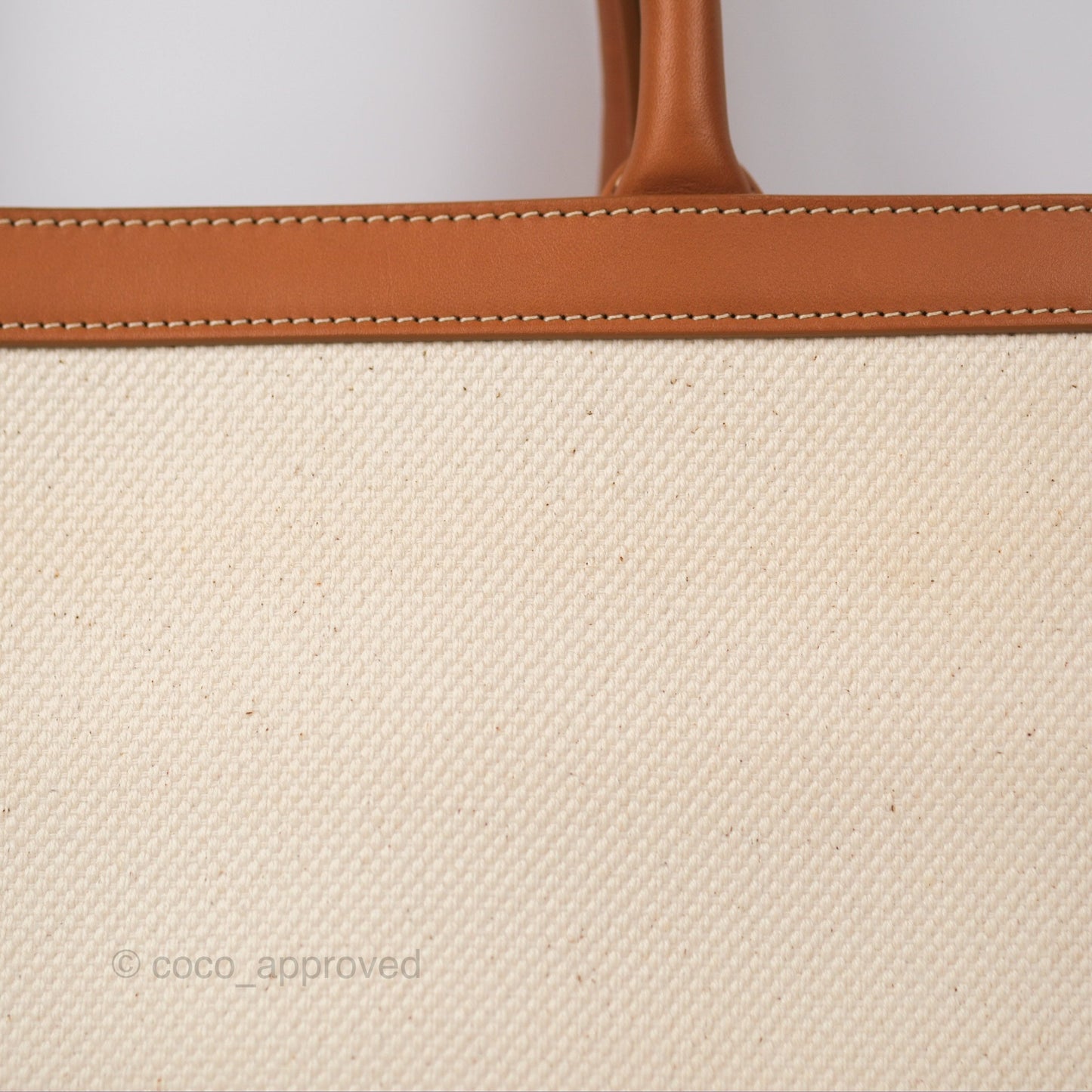 Celine Small Vertical Cabas Tote With Celine Print Natural/Tan