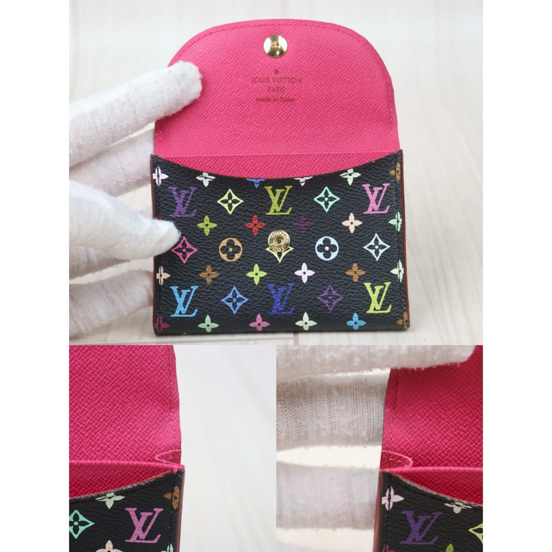 Very Good ( Rank A)｜ LV Multicolor Card Holder Black｜24090904
