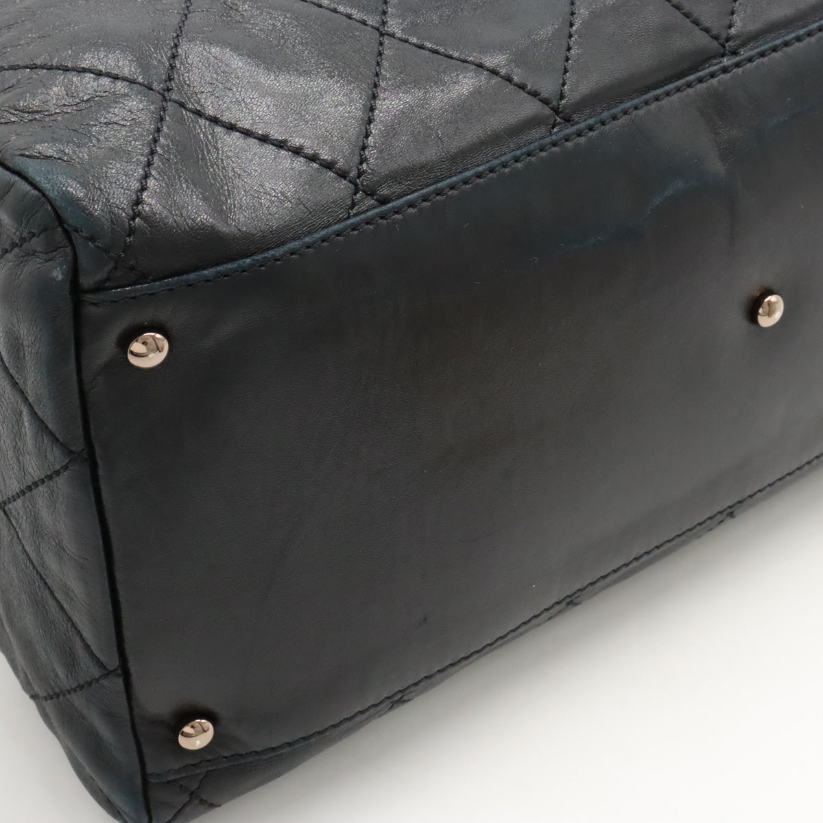 Chanel Chanel Cocomark Mini Boston  Bag Shoulder  Shoulder Tooth Black Black Black Blumin