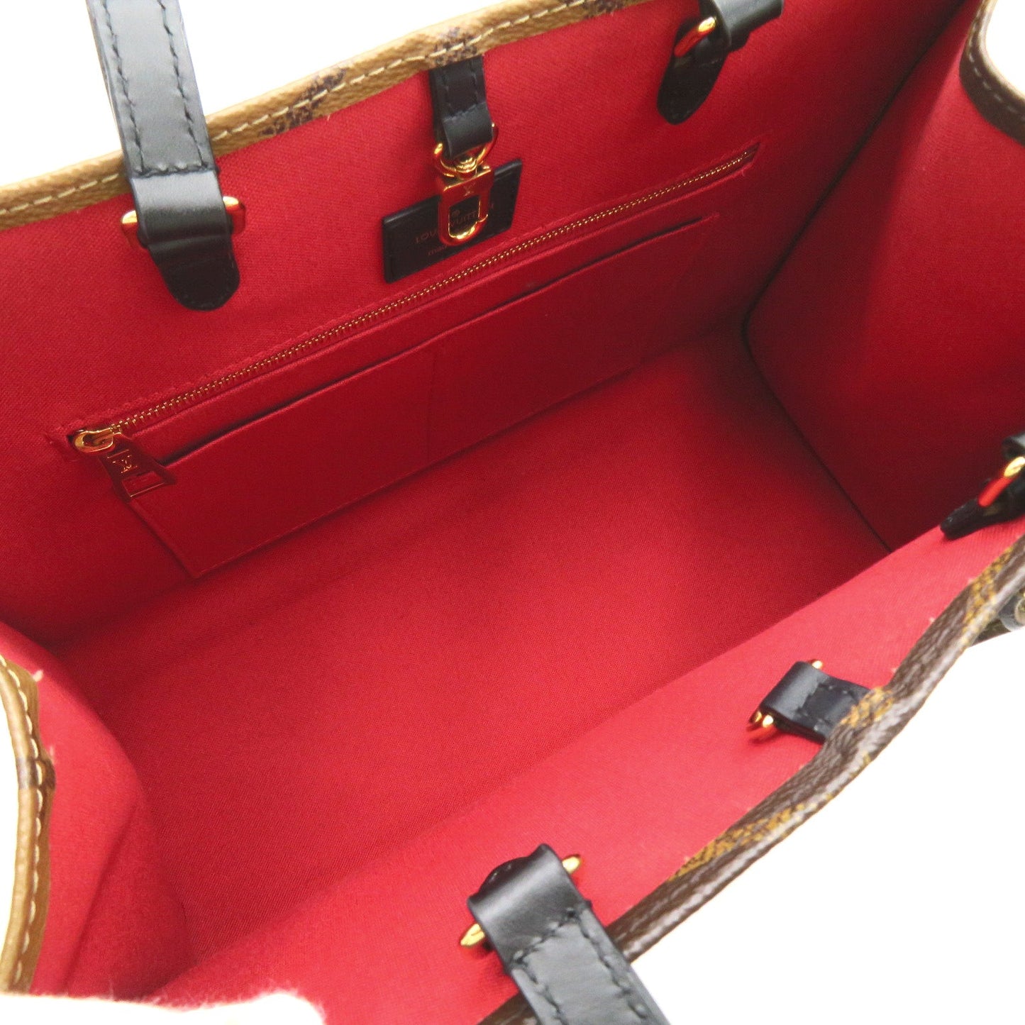 Louis Vuitton On The Go MM Tote Bag Tortoise Bag PVC Coated Canvas Monogram Giant Reversee  Brown  M45321