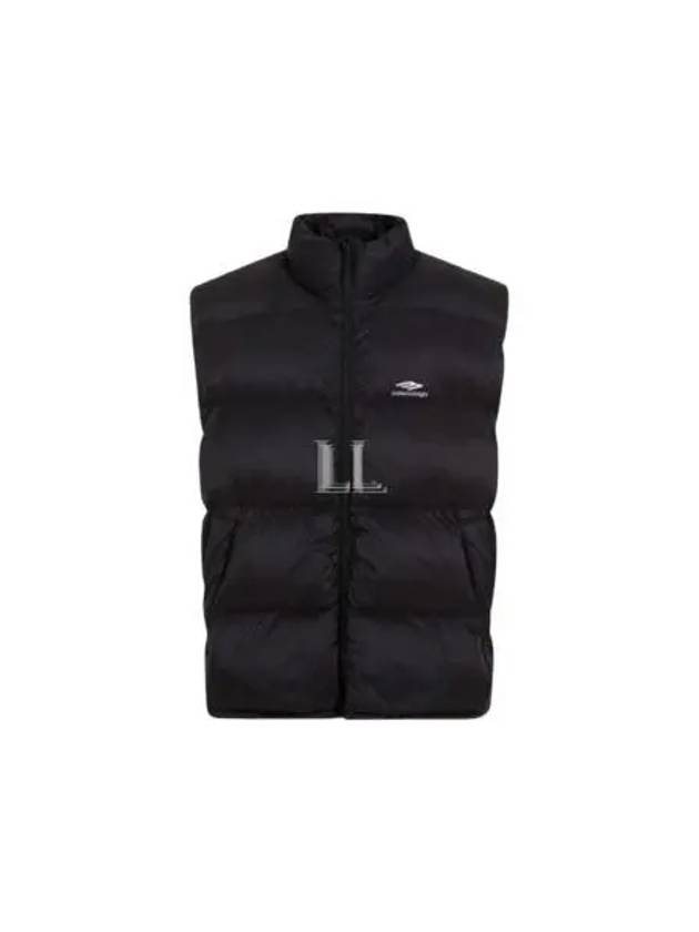Luxury Balenciaga  Quilted Nylon Puffer Vest Black