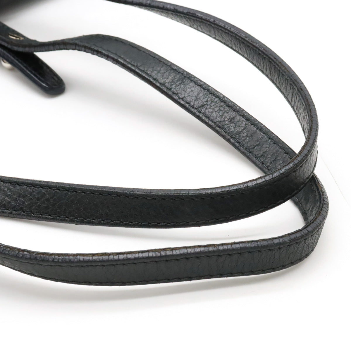 Chanel Chanel Onza Road Coco Tote Bag Shoulder Bag Shoulder Killing Leather Black Black Silver  A48019