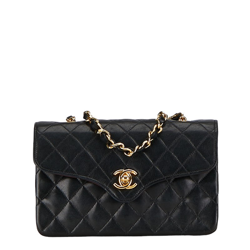 Chanel Mini Matrasse Coco Chain Shoulder Bag Black G   CHANEL