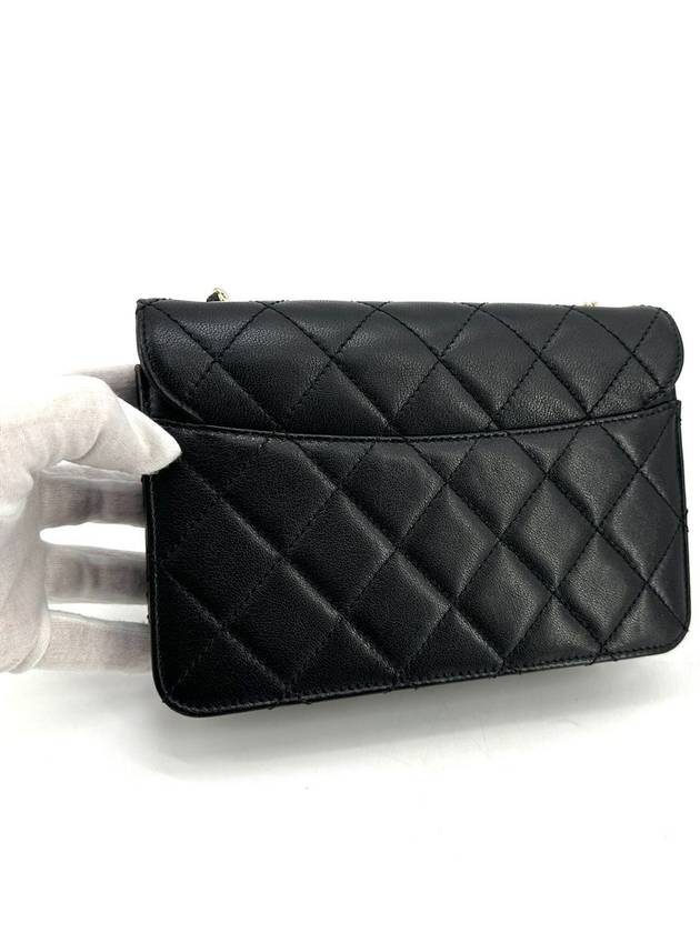 Lambskin Beauty Rock Flap Bag Shoulder Small Chanel
