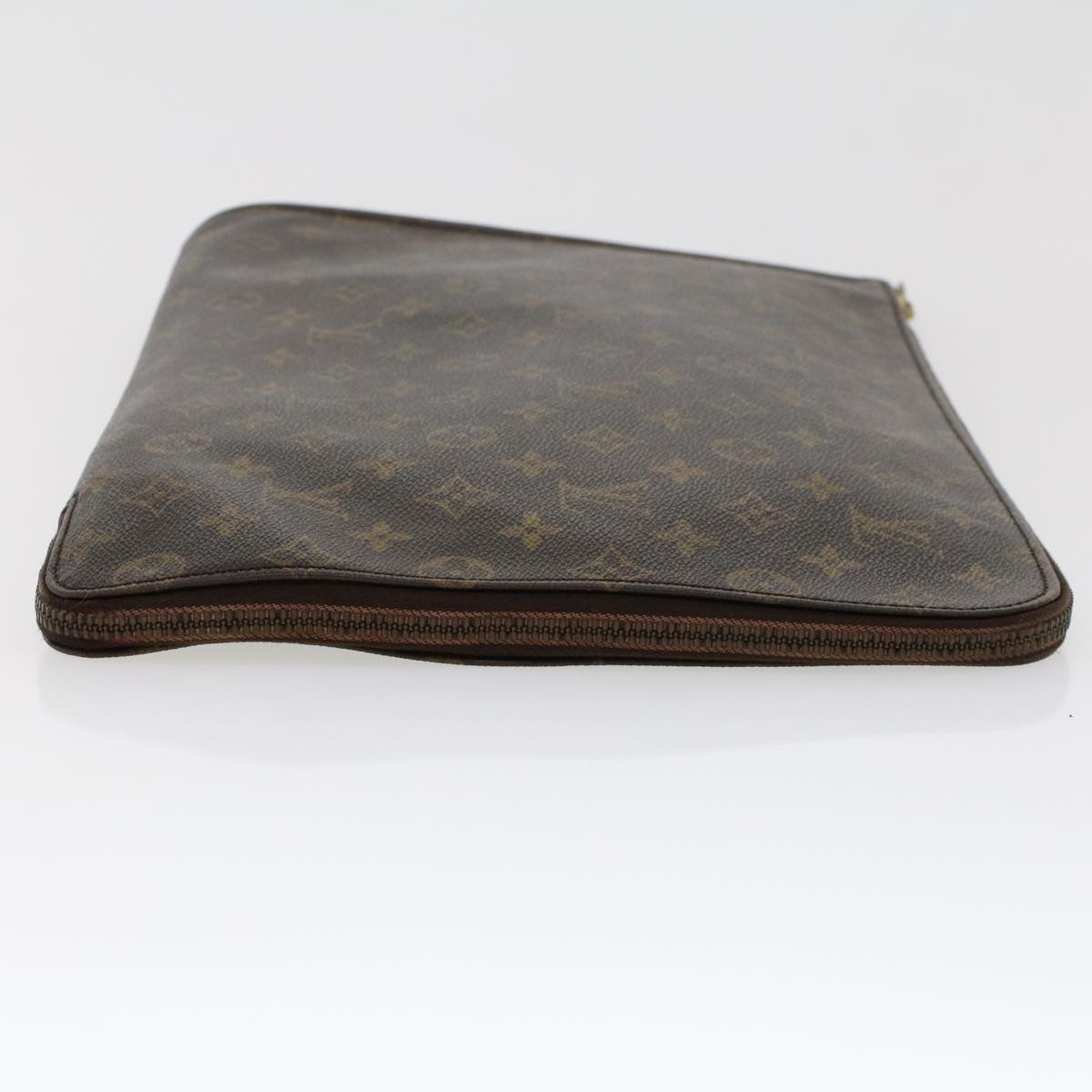 LOUIS VUITTON Monogram Poche Document Briefcase M53400 LV Auth 45107