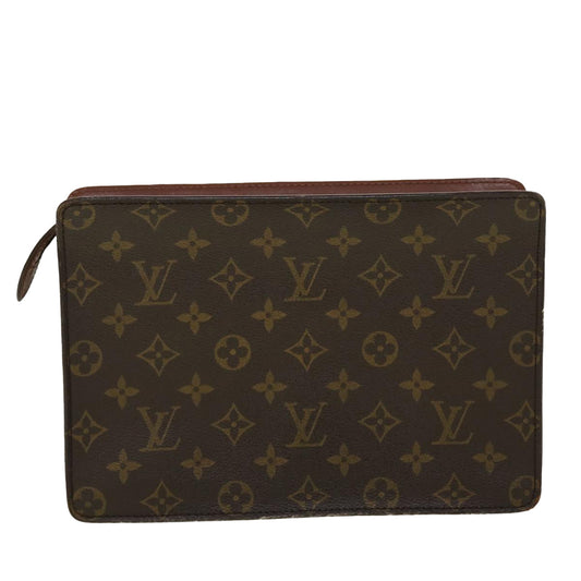 LOUIS VUITTON Monogram Pochette Homme Clutch Bag M51795 LV Auth 45147