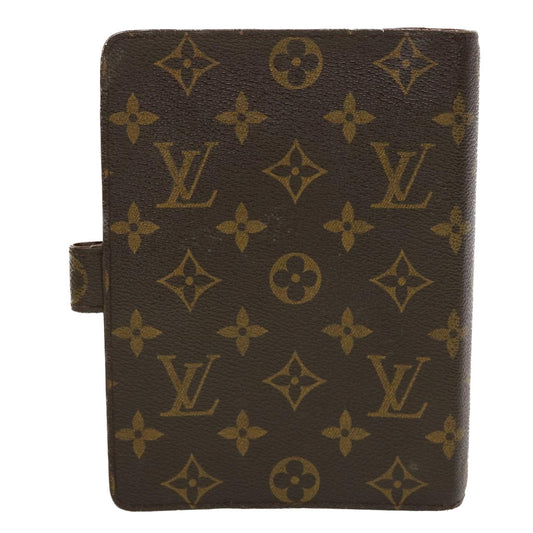 LOUIS VUITTON Monogram Agenda MM Day Planner Cover R20105 LV Auth 45173