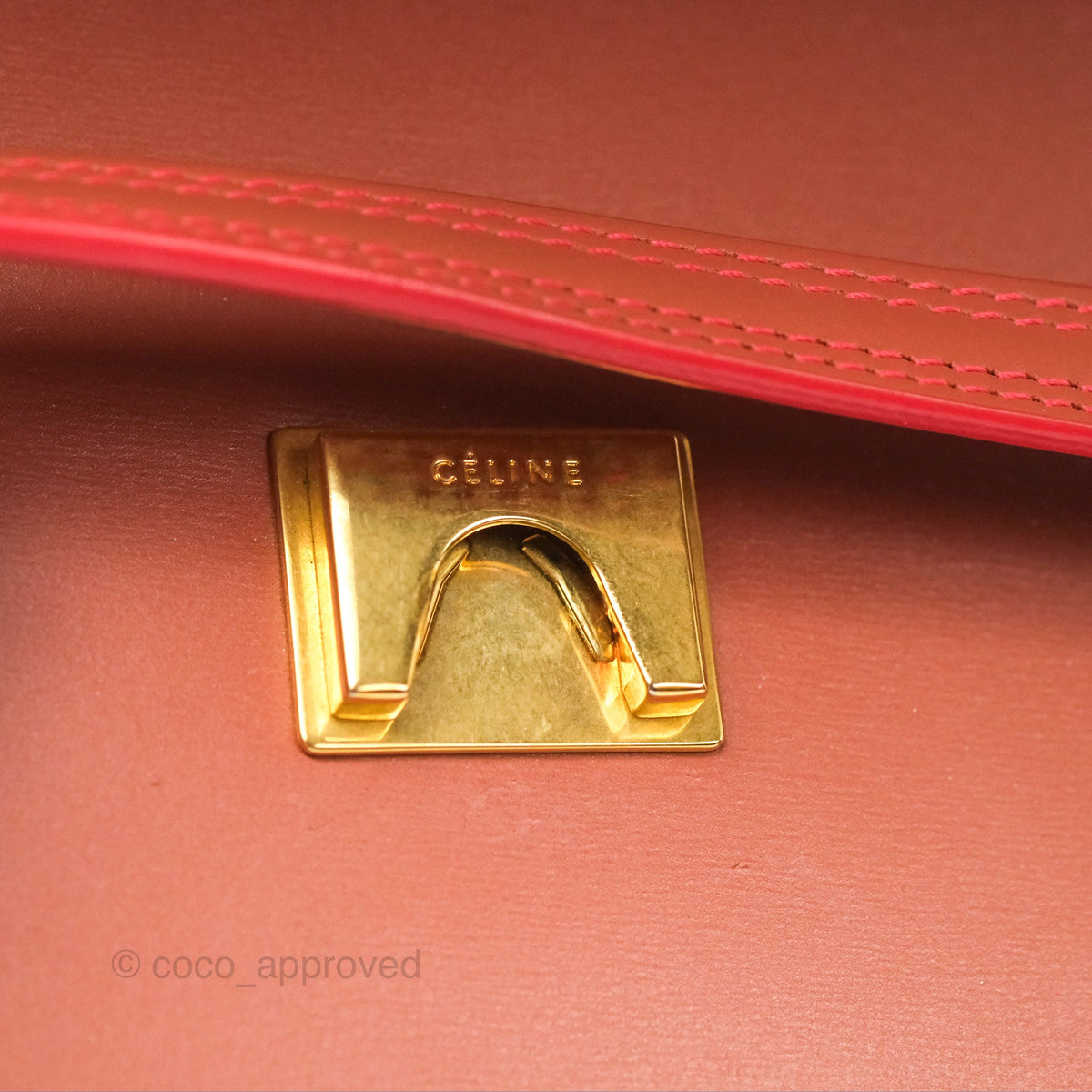 Celine Micro Belt Bag Terracotta Smooth Leather Gold Hardware