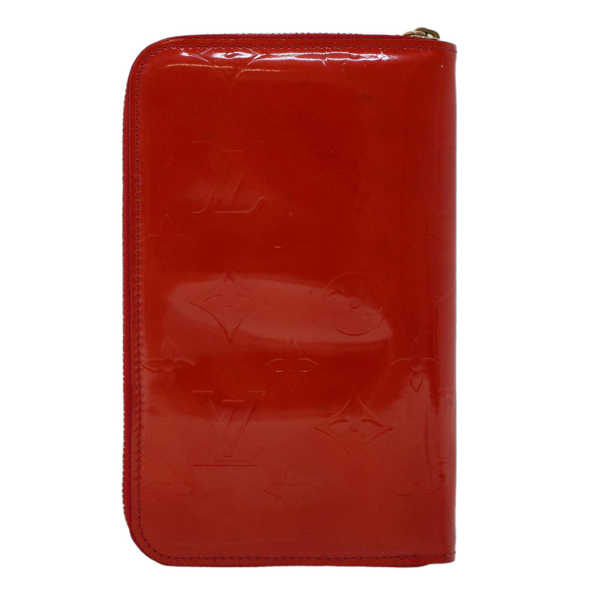 LOUIS VUITTON Monogram Vernis Eldridge Wallet Rouge M91159 LV Auth 45272