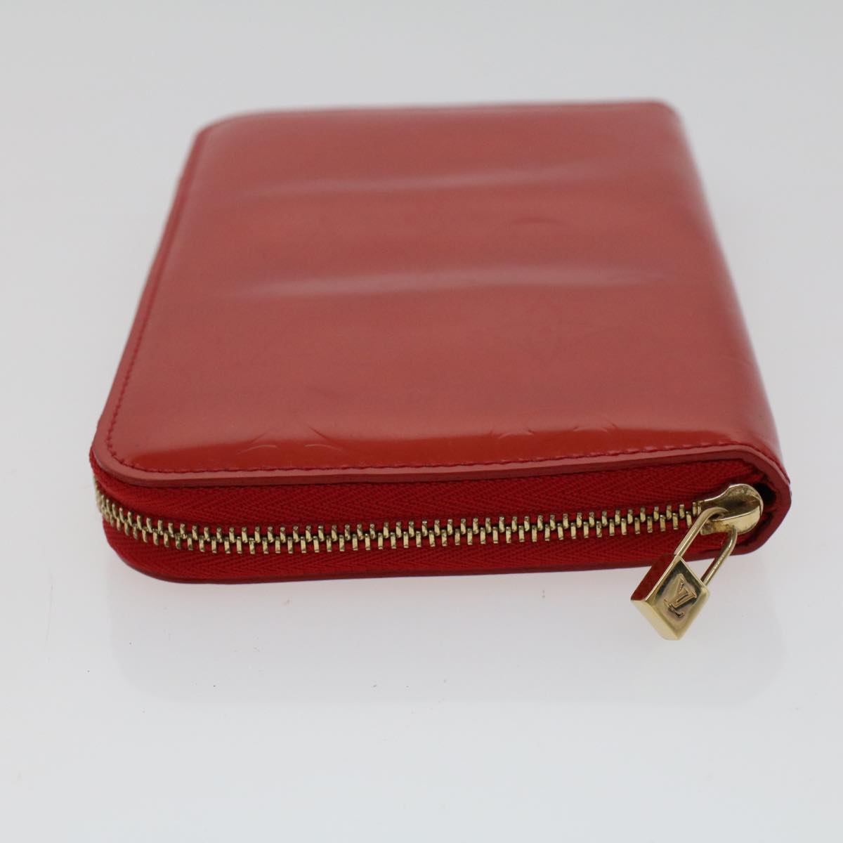 LOUIS VUITTON Monogram Vernis Eldridge Wallet Rouge M91159 LV Auth 45272