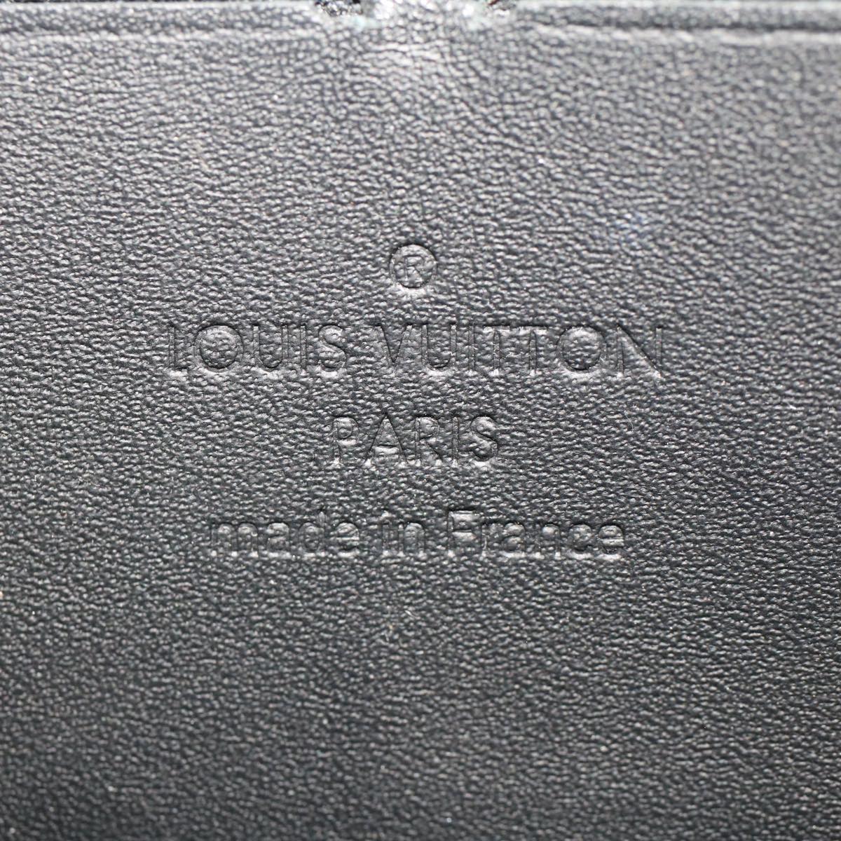 LOUIS VUITTON Vernis Nicolas Ghesquire Zippy Wallet White M50370 LV Auth 45330