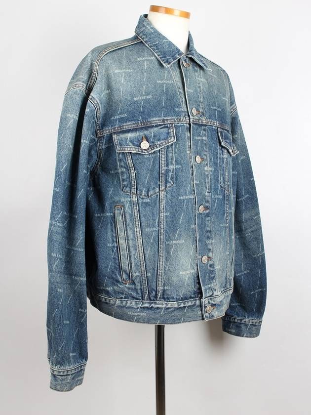 Luxury Balenciaga  Multi logo denim jacket 50