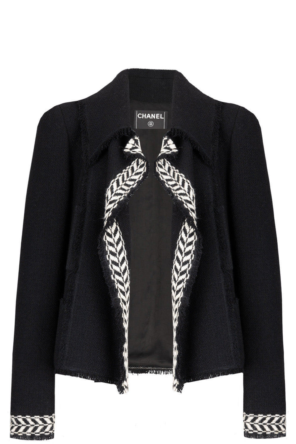 CHANEL Tweed Jacket Black & White