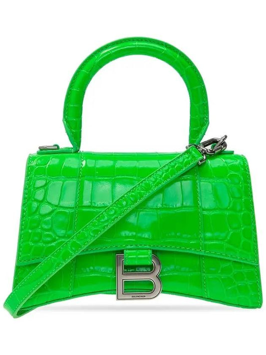 Luxury Balenciaga  Hourglass Tote Bag Green