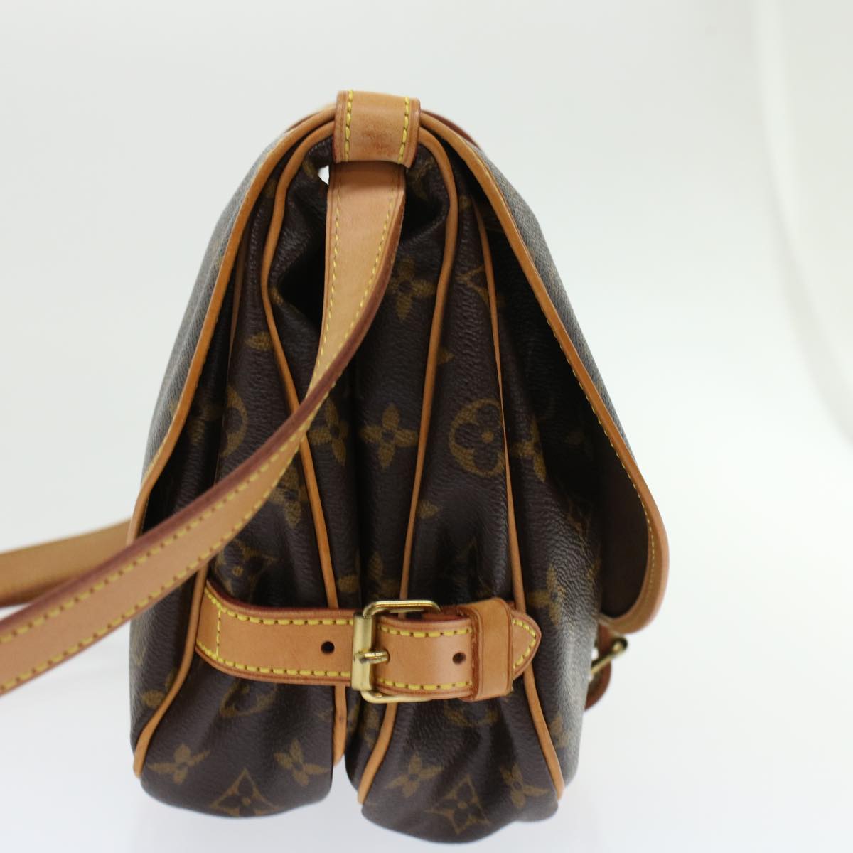 LOUIS VUITTON Monogram Saumur 30 Shoulder Bag M42256 LV  45666A