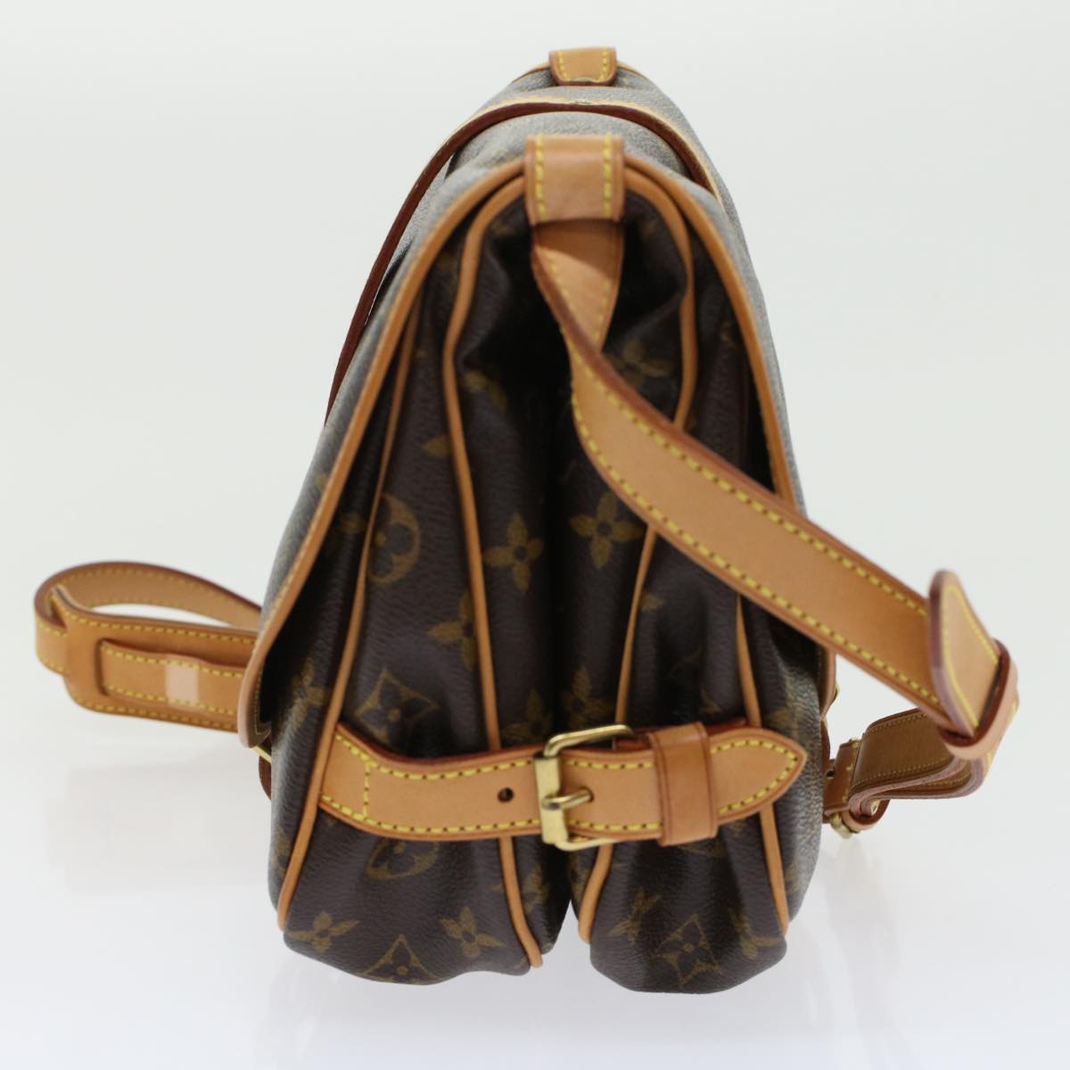 LOUIS VUITTON Monogram Saumur 30 Shoulder Bag M42256 LV  45666A