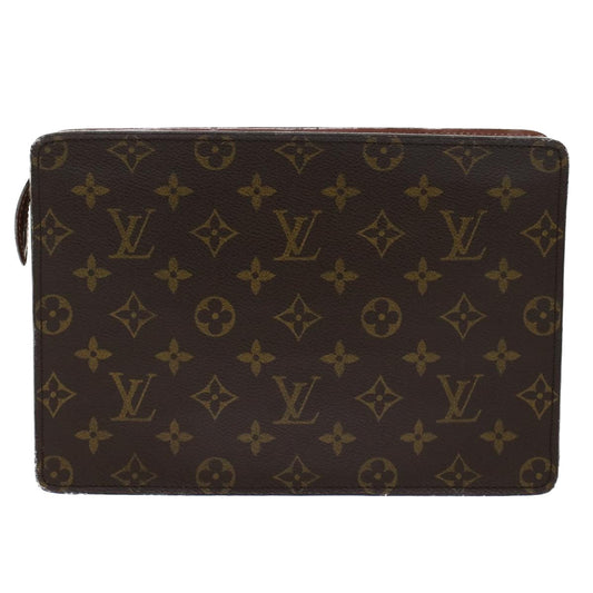 LOUIS VUITTON Monogram Pochette Homme Clutch Bag M51795 LV Auth 45702