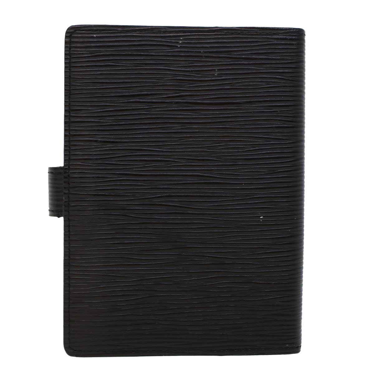 LOUIS VUITTON Epi Agenda PM Day Planner Cover Black R20052 LV Auth 45741