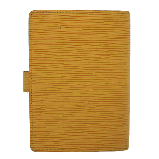 LOUIS VUITTON Epi Agenda PM Day Planner Cover Yellow R20059 LV Auth 45772