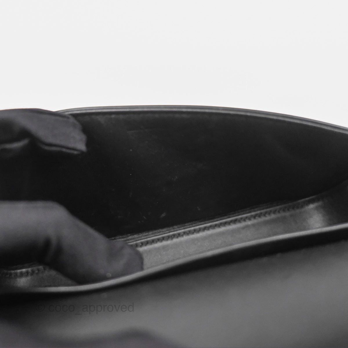 Celine Triomphe Shoulder Bag Black Calfskin