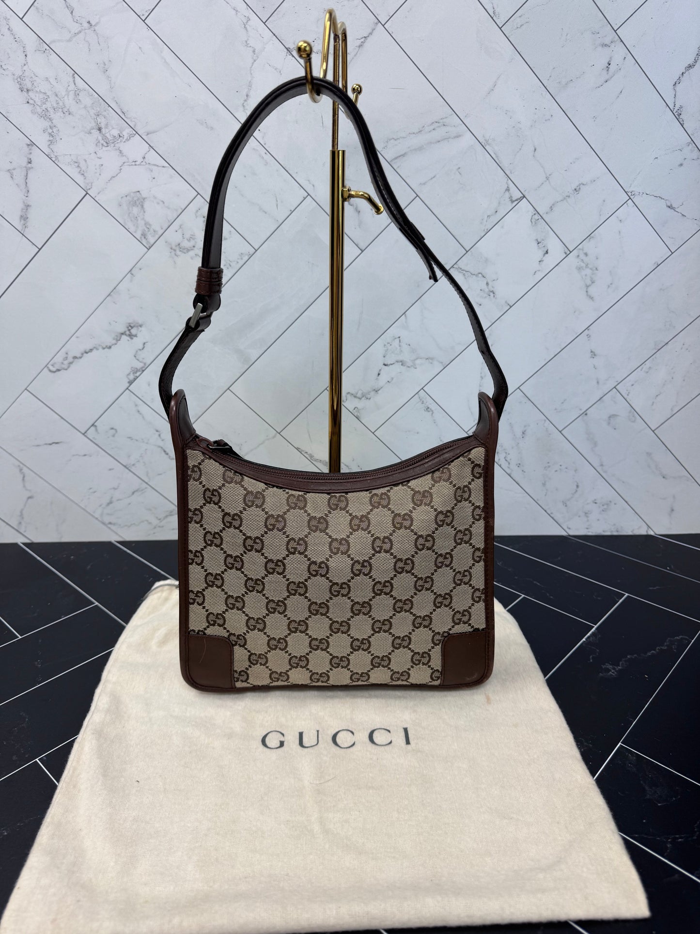 Gucci Canvas Shoulder Bag