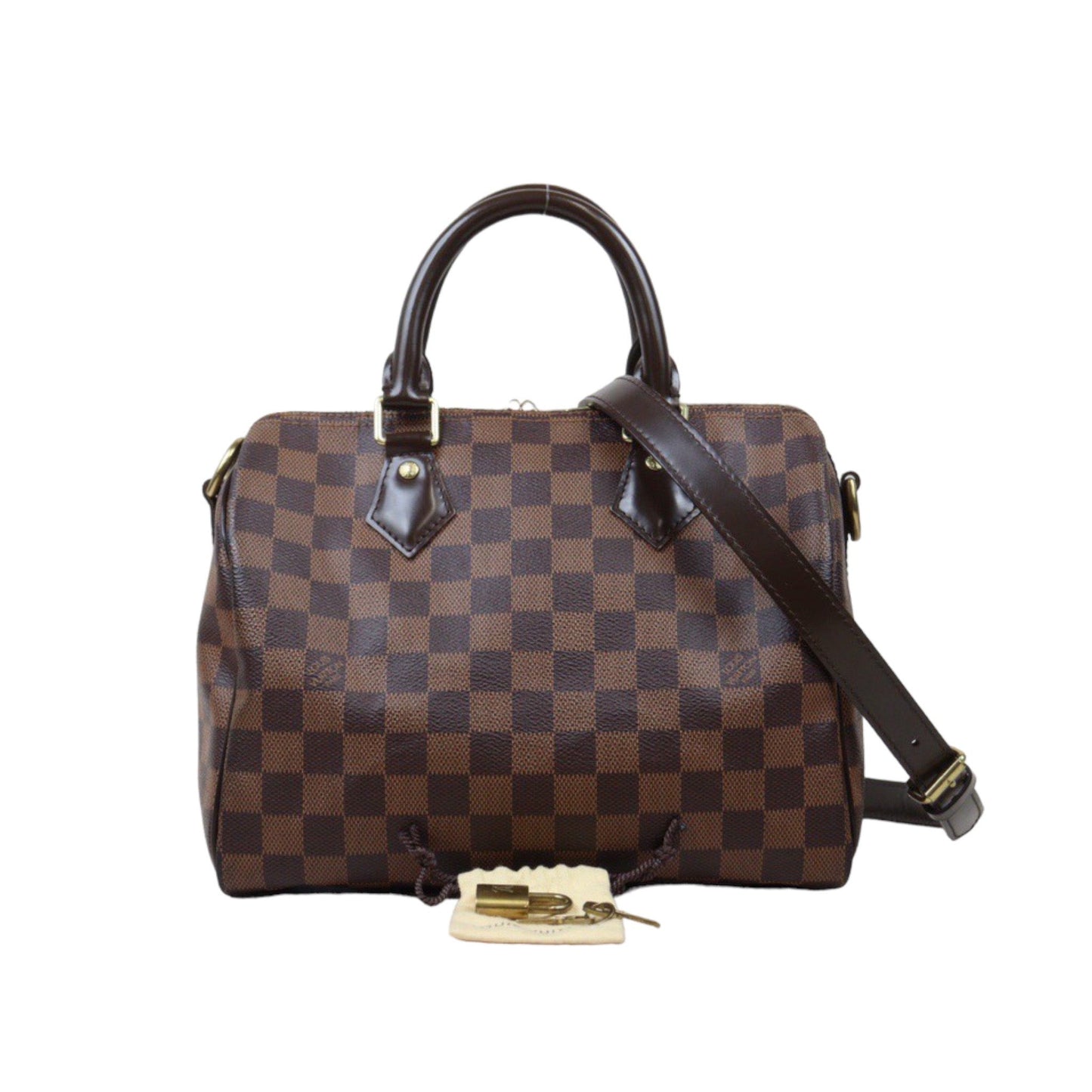 Rank AB｜ LV Damier Speedy 25 Hand Bag With Shoulder Strap｜S24061706