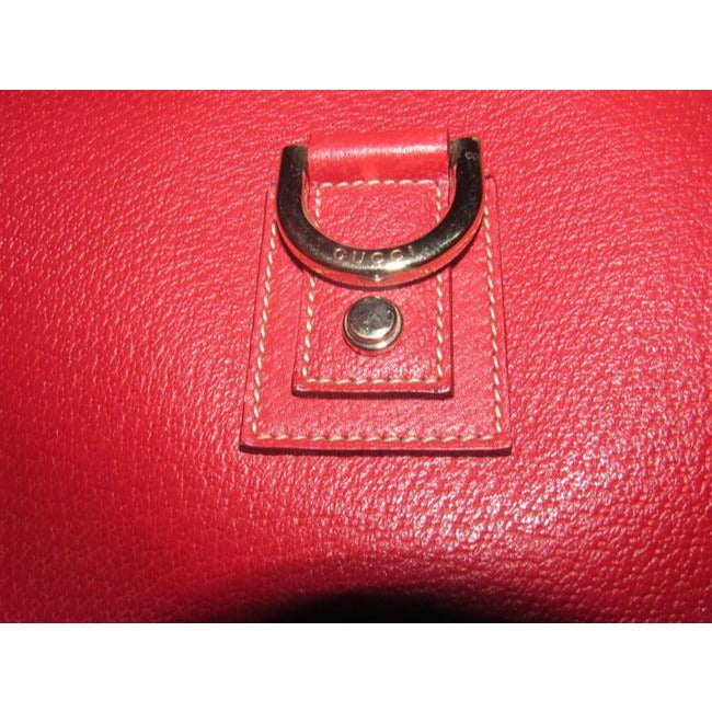 Gucci Abbey D Ring Red Leather Hobo Bag