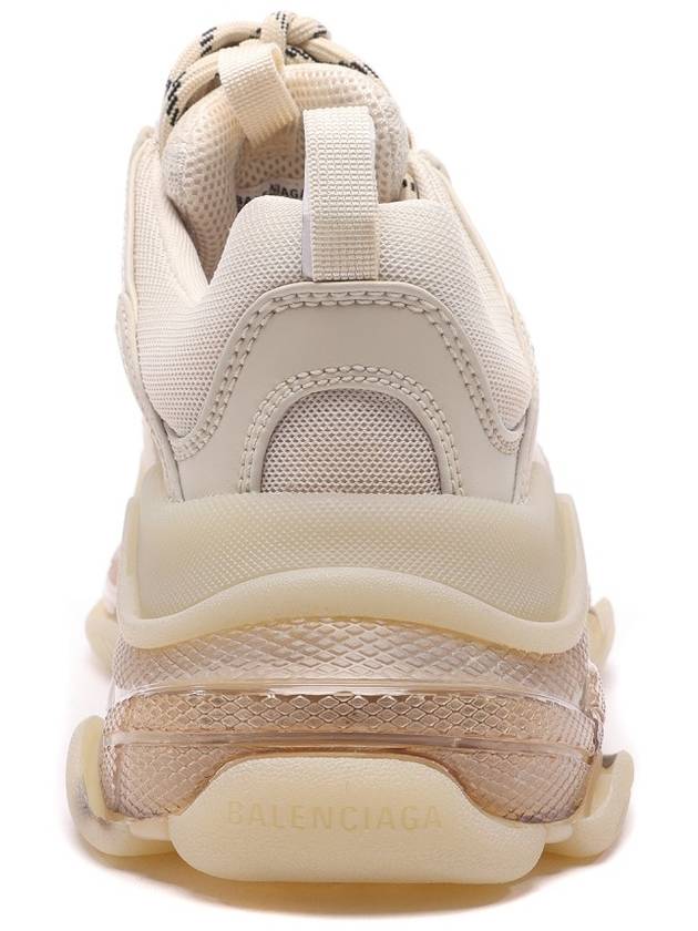 Luxury Balenciaga  Triple S Clear Sole Low Top Sneakers Beige