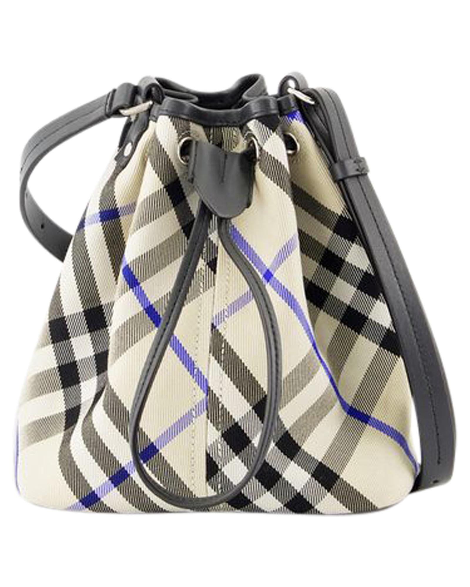 Burberry Bucket Bag Drawstring Closure Women White | White Handbags ONE SIZE white | white