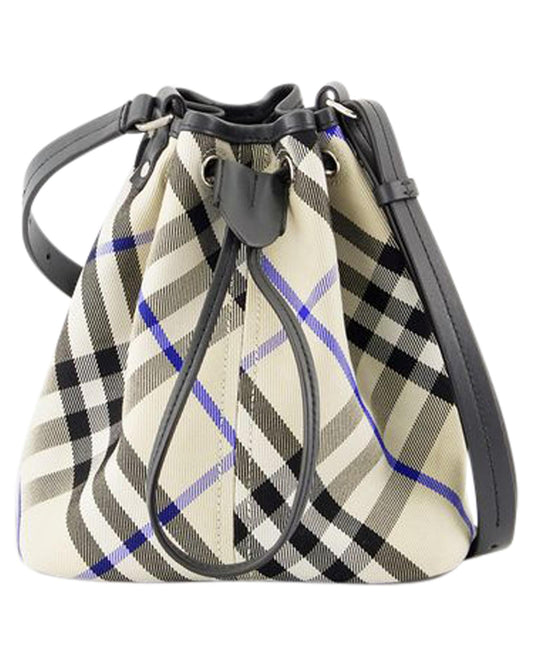 Burberry Bucket Bag Drawstring Closure Women White | White Handbags ONE SIZE white | white