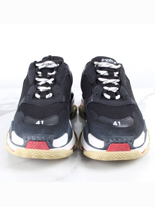 Luxury Balenciaga  Triple S sneakers black red 41 260