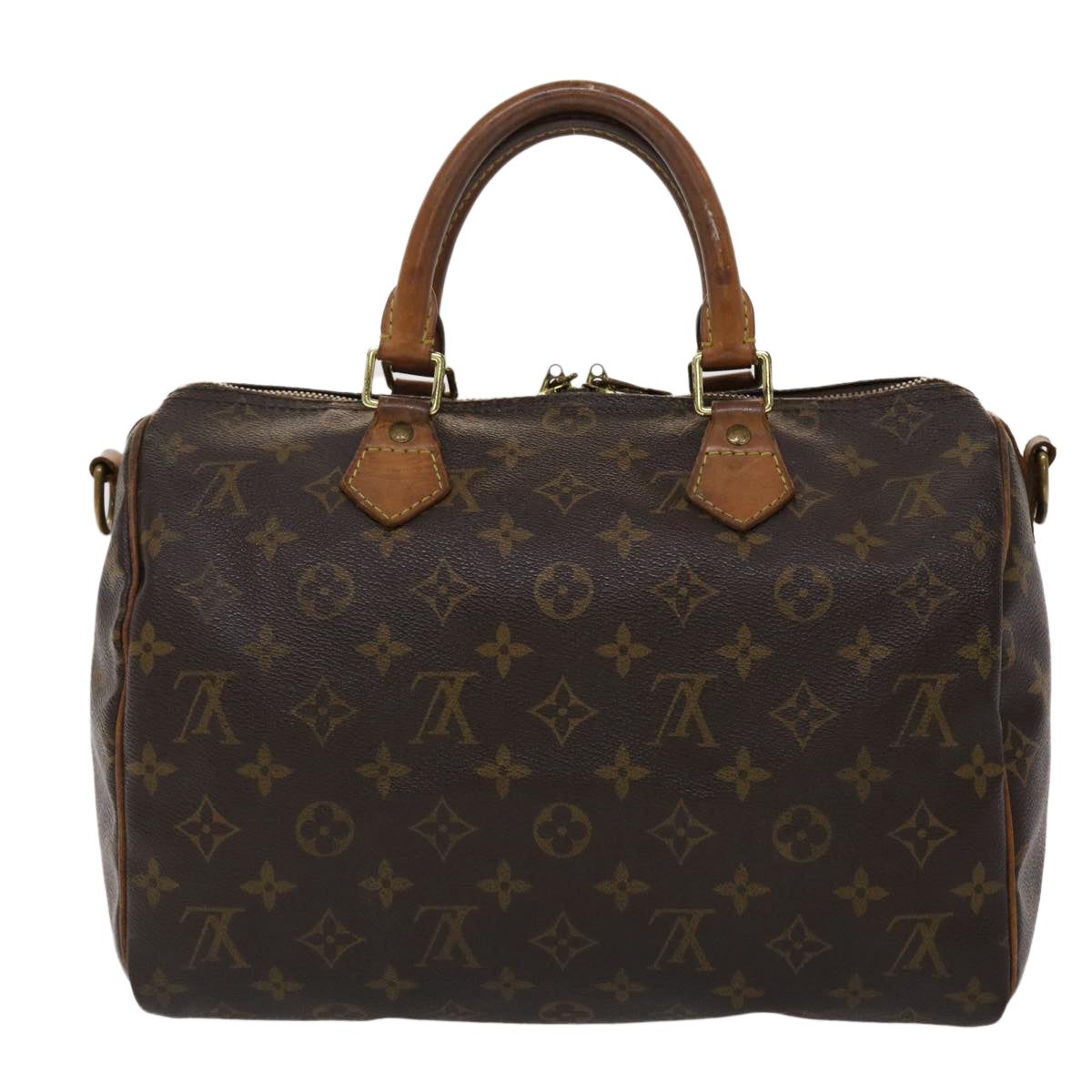 LOUIS VUITTON Monogram Speedy Bandouliere 30 Hand Bag 2way M41112 LV Auth 46219