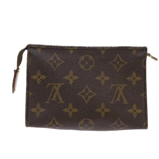 LOUIS VUITTON Monogram Poche Toilette 15 Pouch M47546 LV Auth 46289
