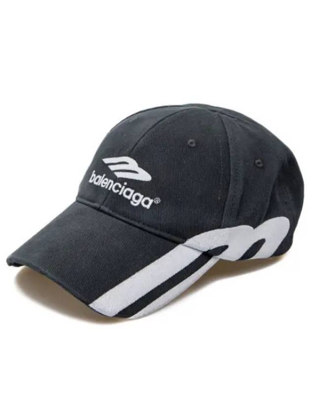 Luxury Balenciaga  3B Sports Icon Ball Cap Black