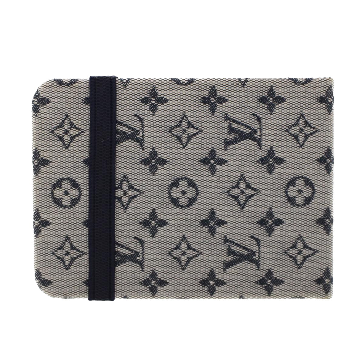 LOUIS VUITTON Monogram Mini Carnet MM Day Planner Cover Blue RR1012 Auth 46341