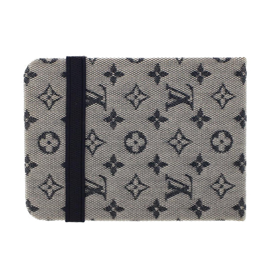 LOUIS VUITTON Monogram Mini Carnet MM Day Planner Cover Blue RR1012 Auth 46341