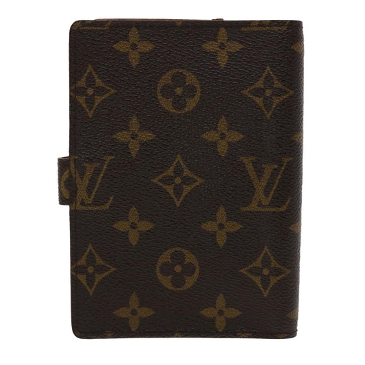 LOUIS VUITTON Monogram Agenda PM Day Planner Cover R20005 LV Auth 46411