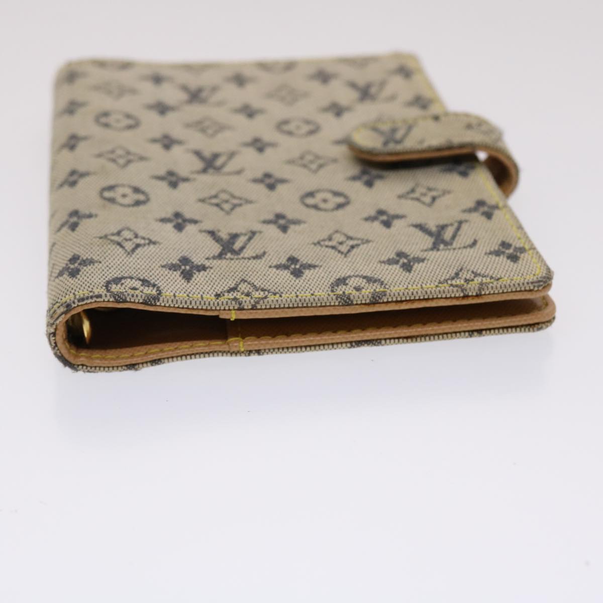 LOUIS VUITTON Monogram Mini Agenda PM Day Planner Cover Blue R20910 Auth 46430